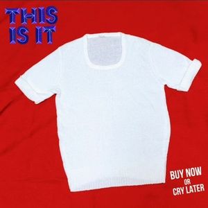 Netted short sleeve blouse